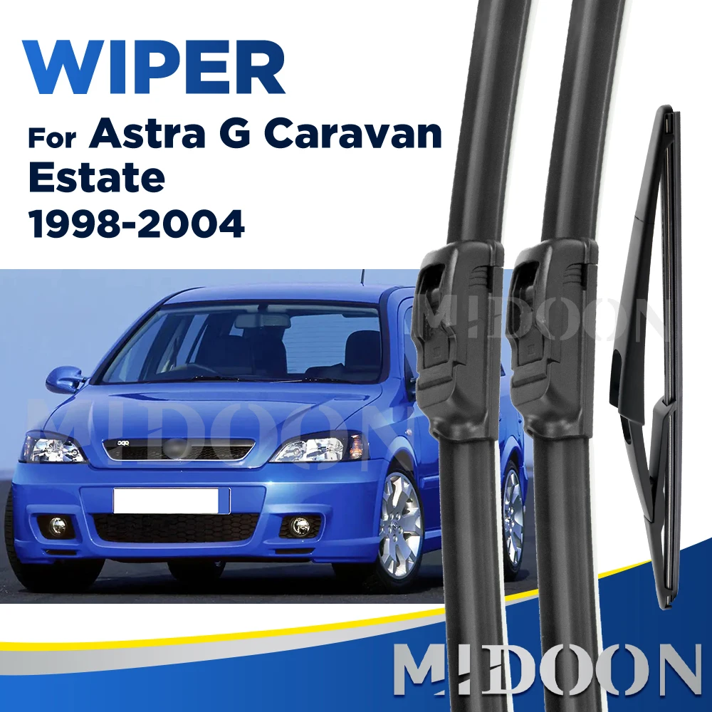 

Передний и задний дворник MIDOON для Opel Astra G Caravan Estate 1998-2004 1999 2000, щетки для лобового стекла 20 "19" 11"
