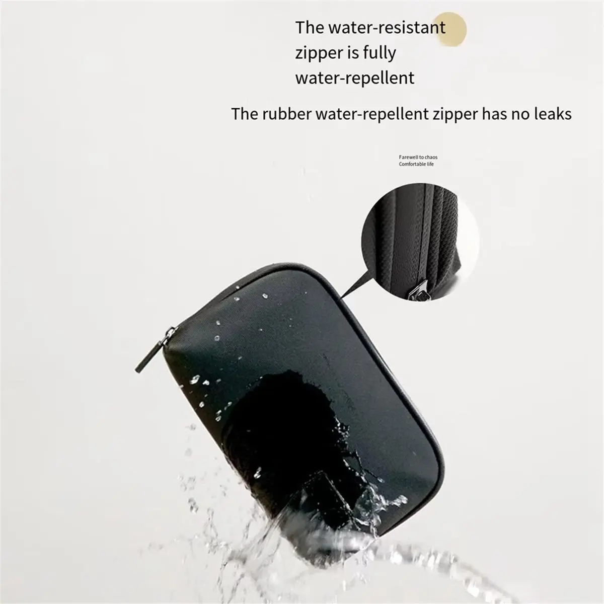 (DT37) Electronics Organizer Travel Case for Earphone Phone Cables USB Flash Drive Daily for Essentials Cable Storage Bag C