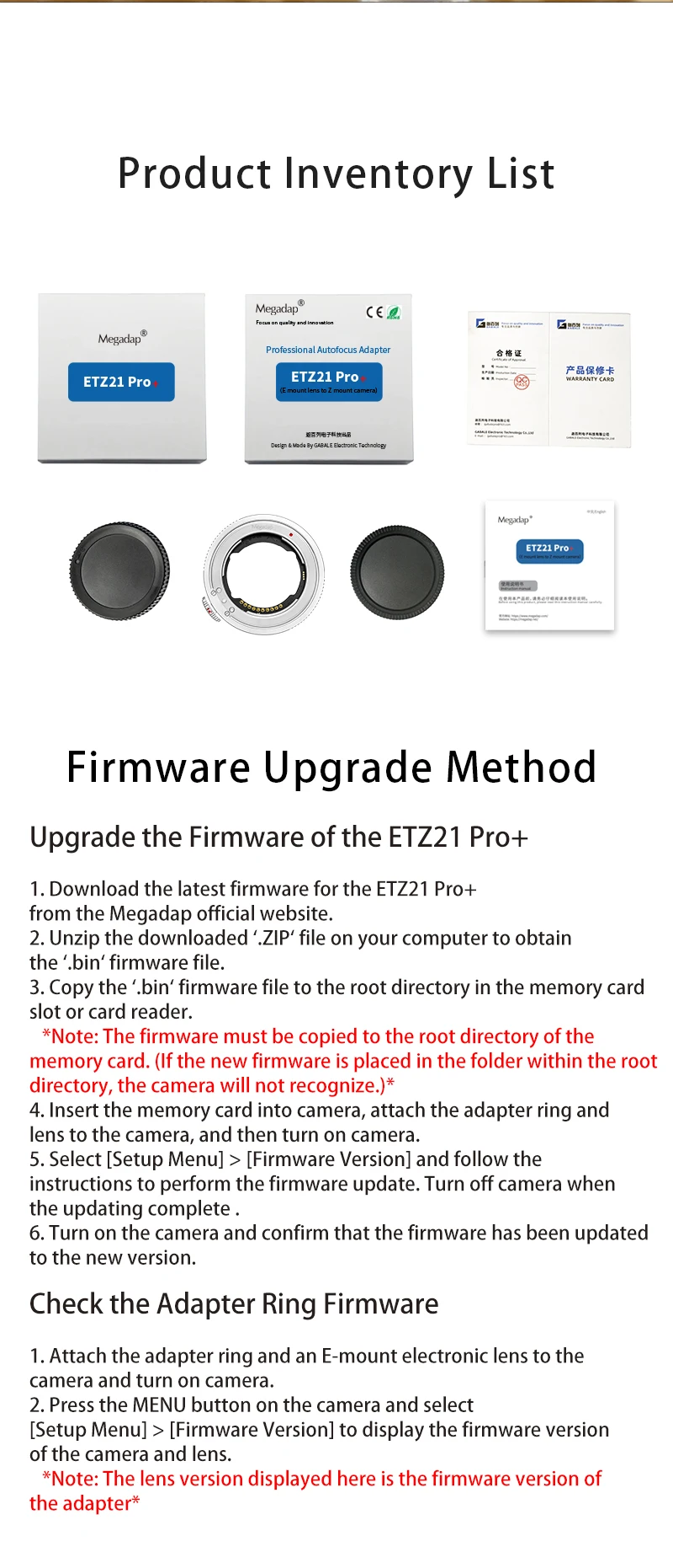 MEGADAP ETZ21 Pro+ Autofokus-Adapter für Sony E Tamron Sigma Objektive auf Nikon ZR ZF Z6II Z5 Z5IIC ZFC Z8 Z9 Z8 Z7 Z7II Z7 Z6II Z50 – Detail 15