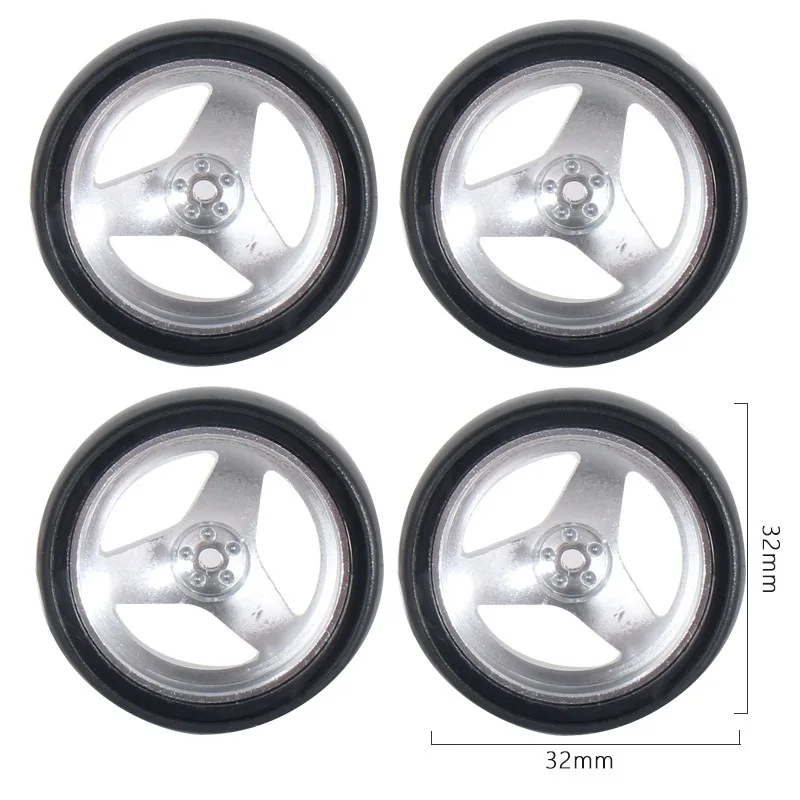 1:18  for LD1801  RC  Metal 32mm RC Hard Drift Tire Wheel Hard Tyre 1/18 RC Car Upgrade Parts