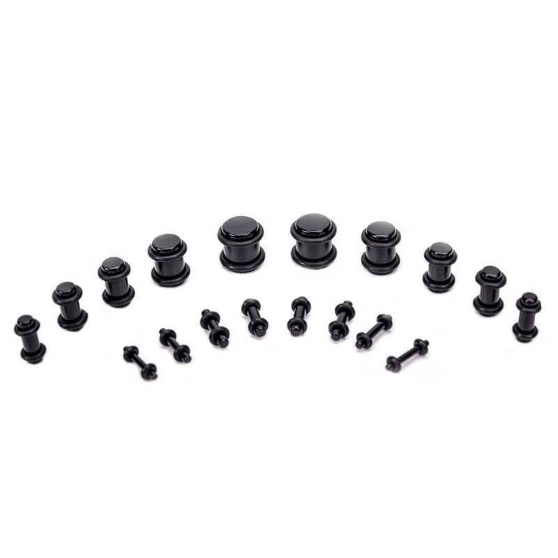 Acrylic Ear Gauges Expanders, 50pcs Set