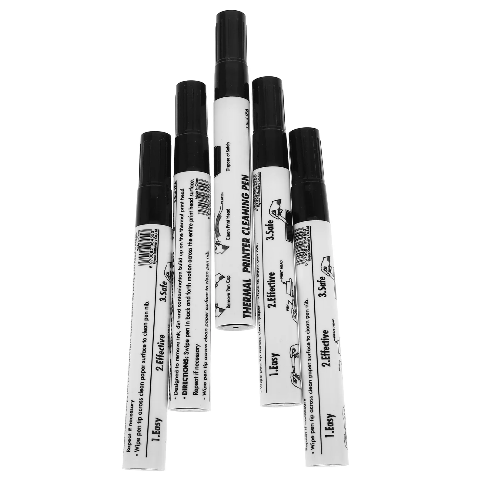

5pcs Cleaning Pen for Thermal Printer Printhead Alcohol Ensuring Maintenance Compatibility 3D Printing Accessories