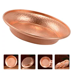 Household Tibetan Water Tray Decor Urlis for Decoration Indian Copper Holy Offering Bowl