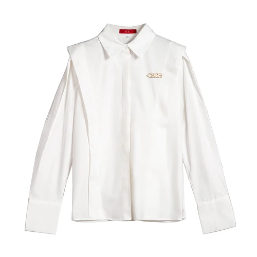 NOVEDAD DE VERANO 2023, blusas informales con cuello vuelto y volantes para mujer, blusas lisas para mujer, camisas de manga larga de oficina con una botonadura, Top