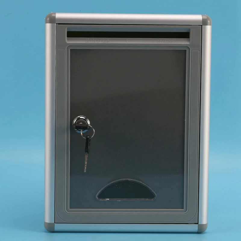 กล่องไปรษณีย์จดหมายแบบมีความปลอดภัยสามารถล็อคได้สไตล์วินเทจแบบ3X กล่องไปรษณีย์สำหรับตกแต่งของตกแต่งในสวนบ้าน