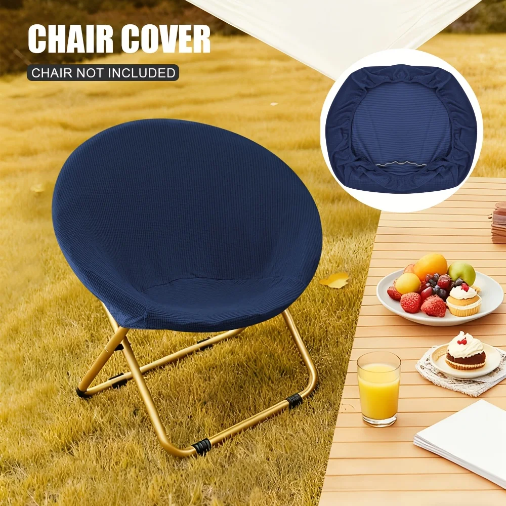 One-Piece Patio Chair Cover with Built-In Leaf Protection Adjustable Elastic Design Fit for Outdoor Chair Balcony Poolside Party