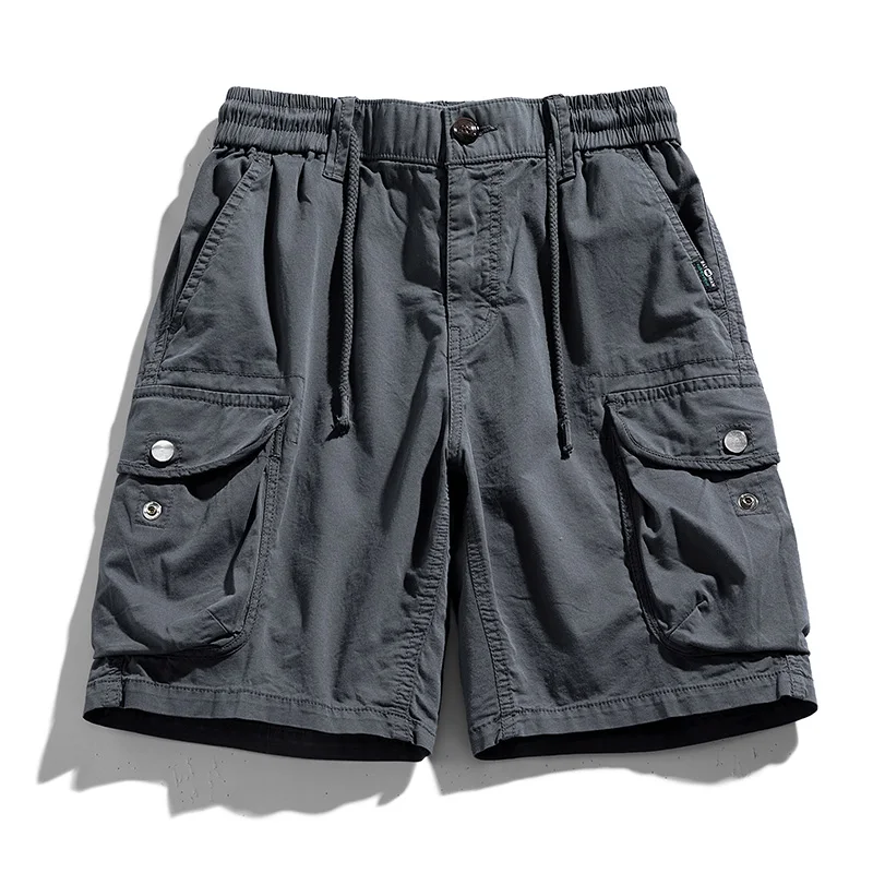New Summer Men Cotton Cargo Shorts Men Fashion Breeche Bermuda Beach Jogger Casual Shorts Male Breathable Shorts JJ1543