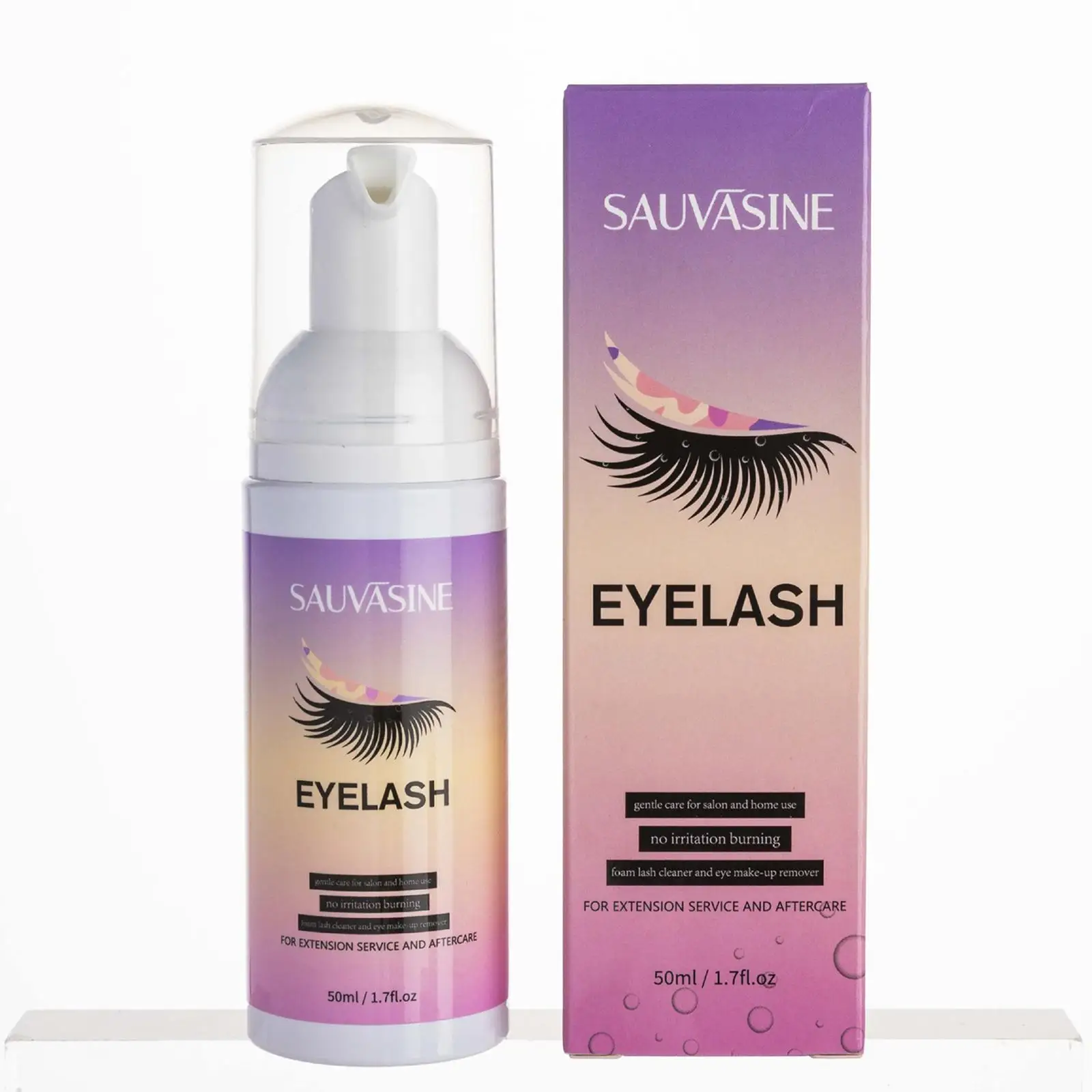 Shampoing pour cils, brosse démaquillante, mousse nettoyante individuelle, taille compacte pour greffage de cils et fournitures de coiffure