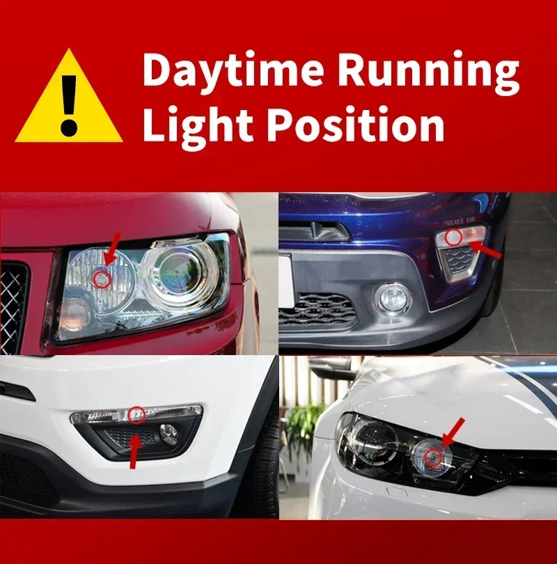 2pcs Car LED Blub Daytime Running Light DRL Canbus Error Free For Mercedes Benz x class PLATFORM CHASSIS 470 2017 2018 2019 2020