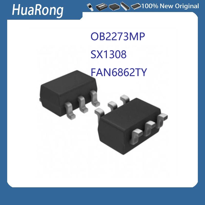 50PCS/LOT     OB2273MP   0B2273  73***      SX1308  1308  B628  2A      FAN6862RTY  FAN6862   FAN6862TY ABDB*   SOT23-6