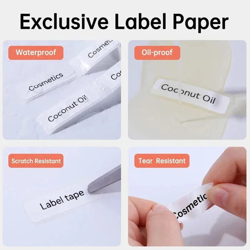 NiiMBOT D110 white sticker label thermal sticker roll, suitable for D11 D101 NiiMBOT mini portable thermal printer waterproof an