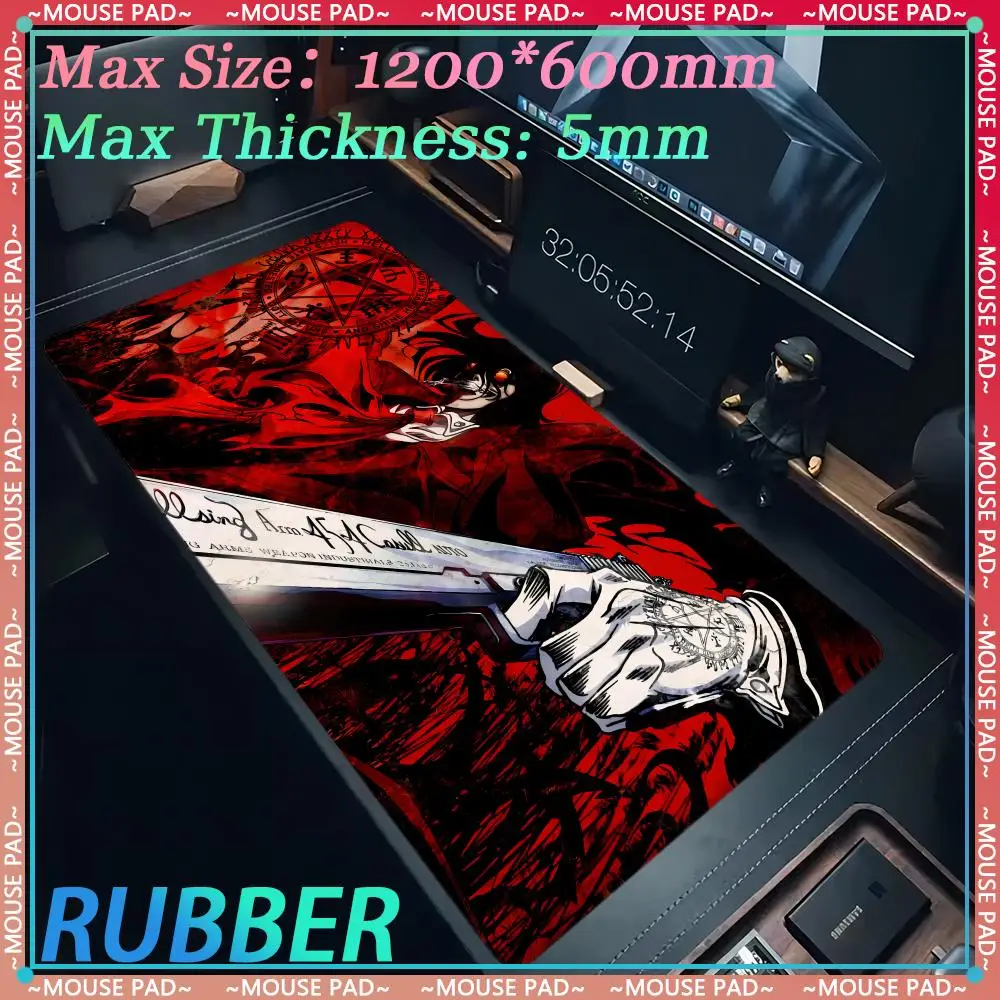 Anime A_Alucard mousepad game oversized desktop protection pad computer cabinet pad game accessories game desktop accessoriesPad