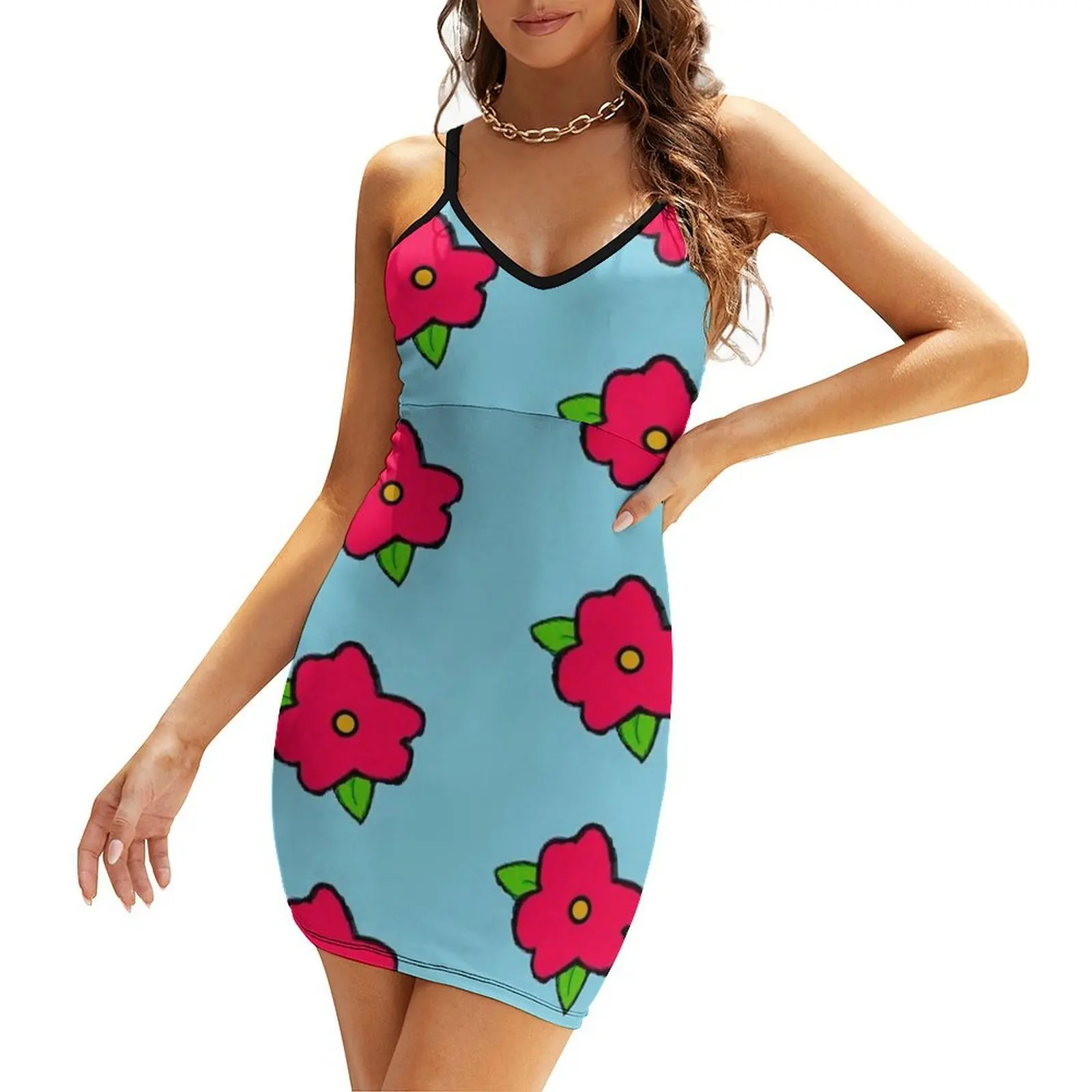 

King Size Homer Muumuu Flower Sling Dress summer clothes summer dress for women 2025 Women dresses summer