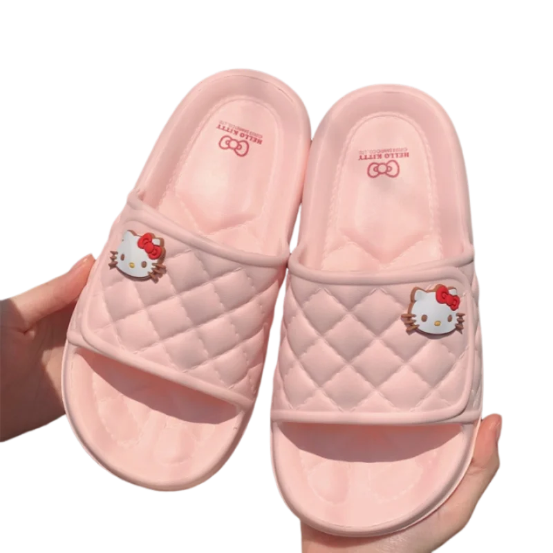 Sanrio Kawaii Anime Hello Kitty My Melody Cinnamoroll Cute Cartoon Non-Slip Slippers Summer Ladies Indoor Sandals Holiday Gifts