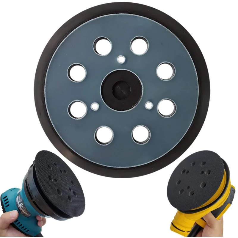 100pcs-carton 5 Inch Diamond Abrasive Disc PU Foam Hook & Loop Sander Pad Replacement for Porter Cable RSP26 round Polisher