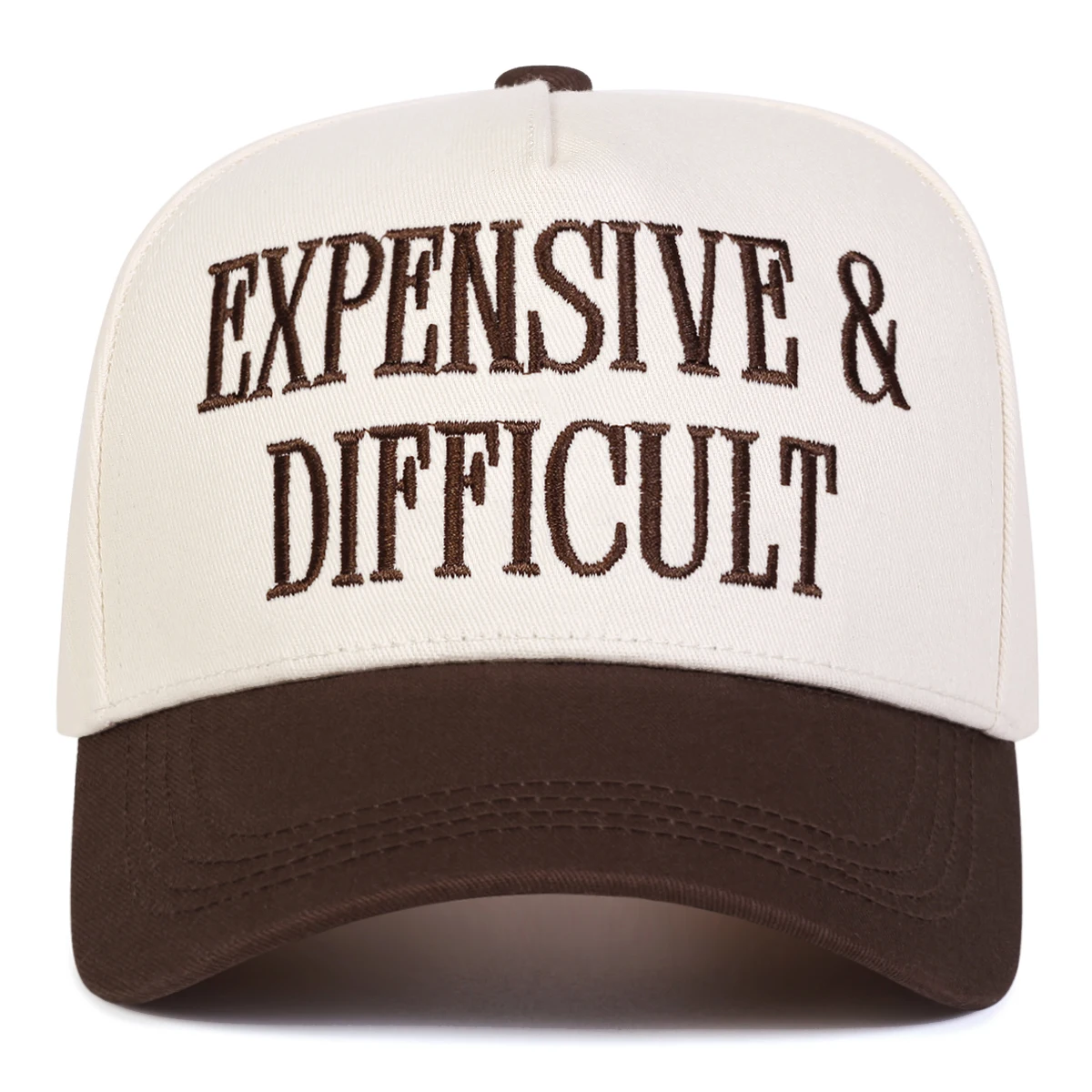 Unisex EXPENSIVE DIFFICULT Baseballkappen mit Buchstabenstickerei, Frühling und Herbst, für den Außenbereich, verstellbare Freizeithüte, Sonnenschutzhut, Sportkappe – Detail 7