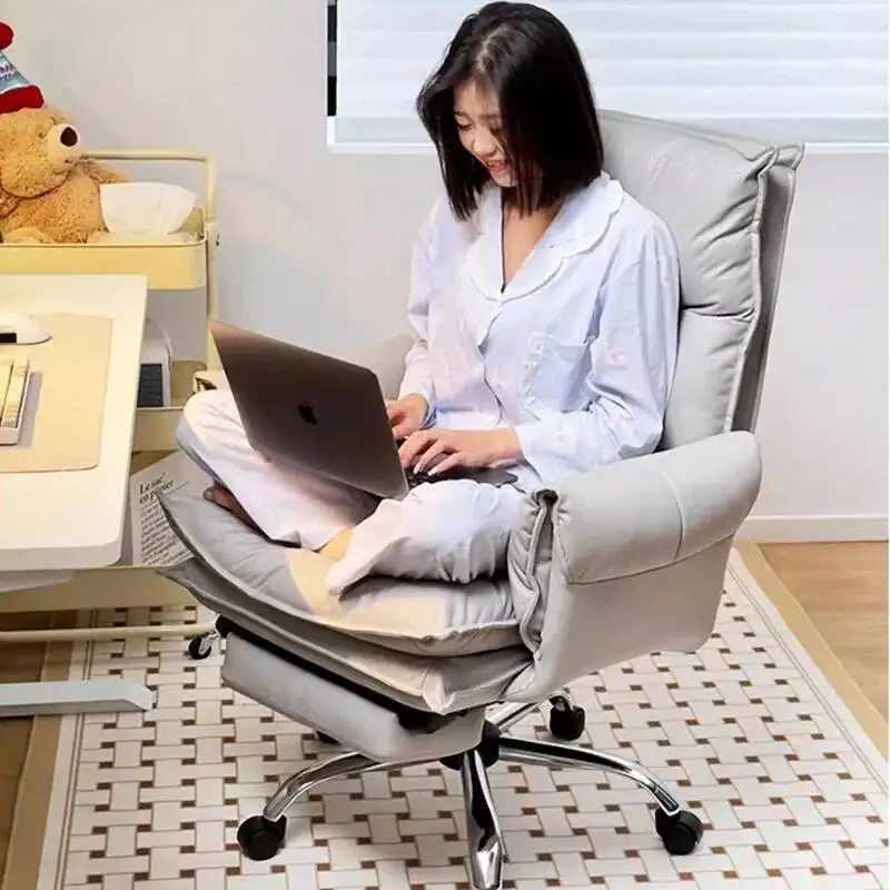 Thron Liege Salon Stuhl Büro Arm Drehbare Playseat Ergonomische Luxus Büro Stuhl Computer Tragbare Taburete Home Möbel