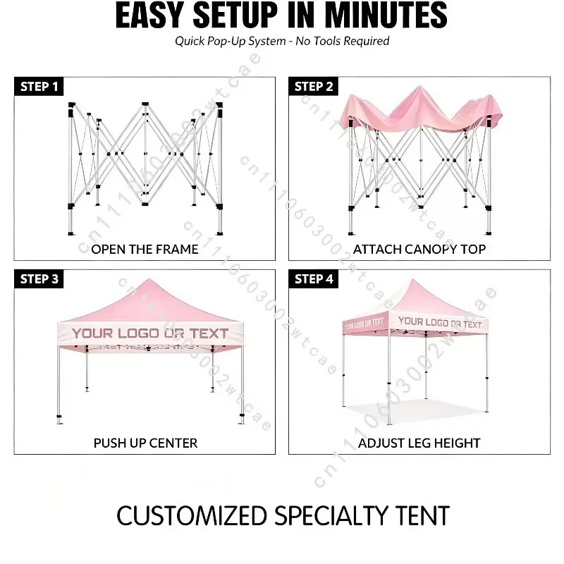 Exhibition Event Marquee Gazebos Custom Printed Vendor Business Advertising Canopy Pop Up Foldable Tent wall