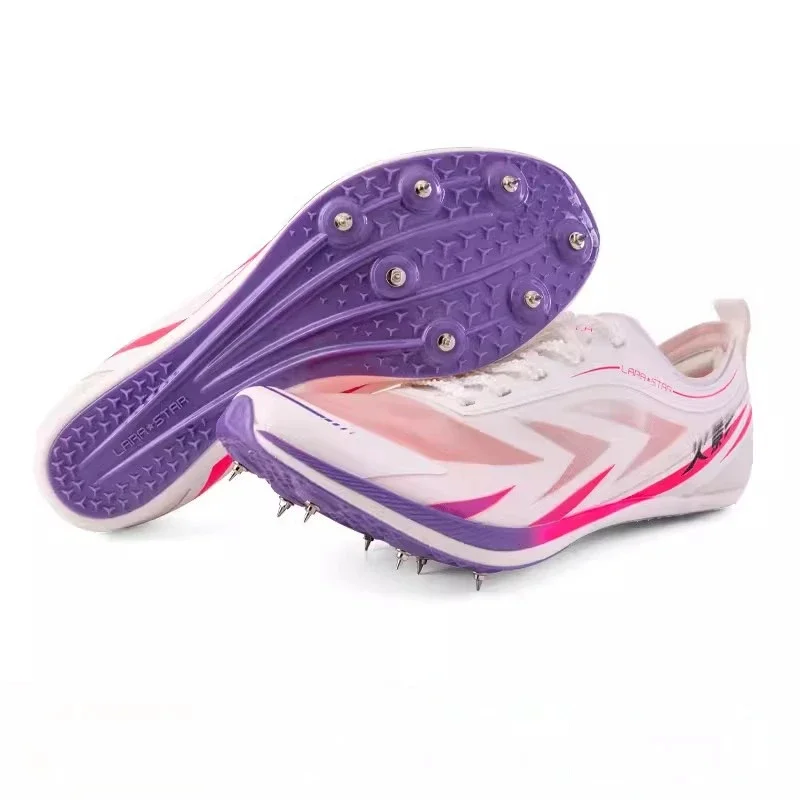 

Lara Star Professional Track Field Spikes Shoes Full Nylon Plate Long Jump Short Running Competition Training Sprint Sneakers