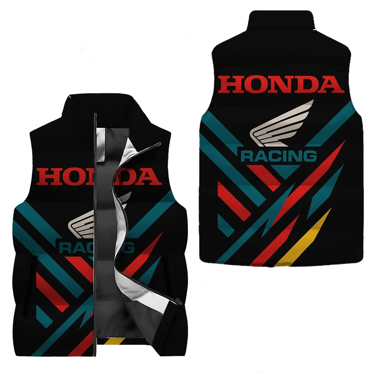 

Men's vest for autumn and winter, with unique personalized car logo patterns printed on sunscreen and anti Zou designs, suitable