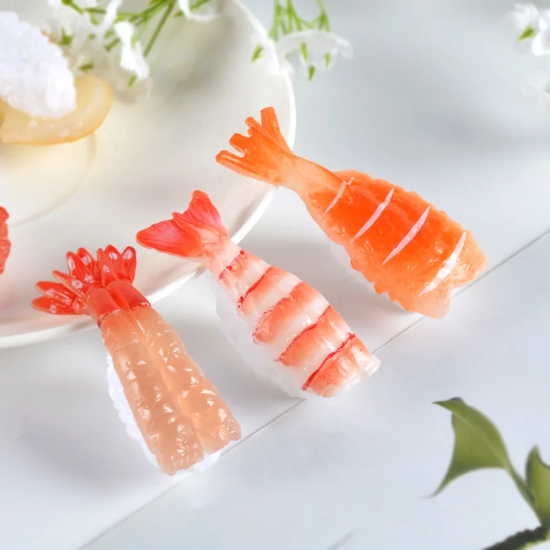 

Fake Japanese Sushi Food Salmon Sushi Cuisine Rice Artificial Ball Shrimp Simulation Model Decoration Ornaments Home Decor