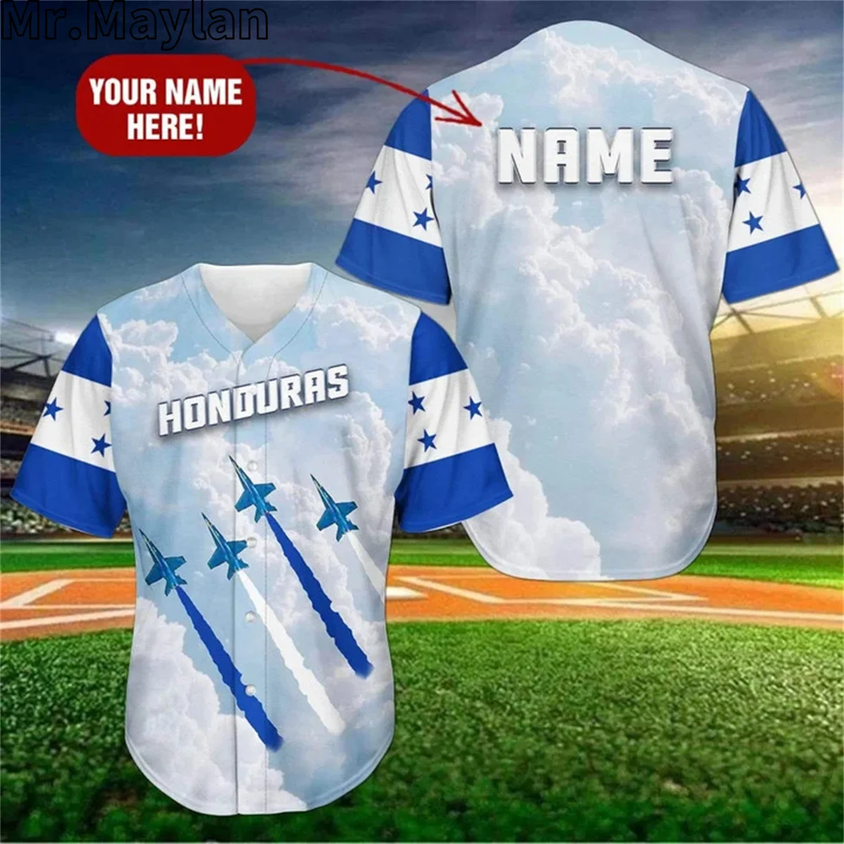 Camisa de futebol espanhol masculina, nome personalizado, azul marinho flamejante, impresso em 3D, camisas de verão, tops masculinos, streetwear extragrande