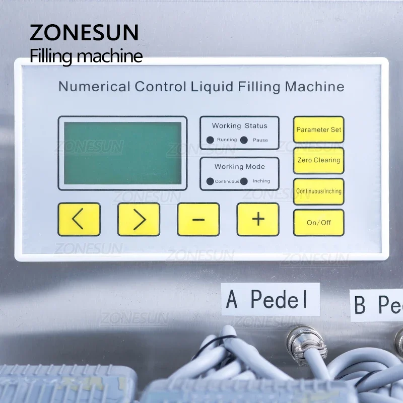 ZONESUN ZS-MP252W Semi automatico riempimento e pesatura macchina liquore wc detergente latte profumo acido forte doppie teste Filler