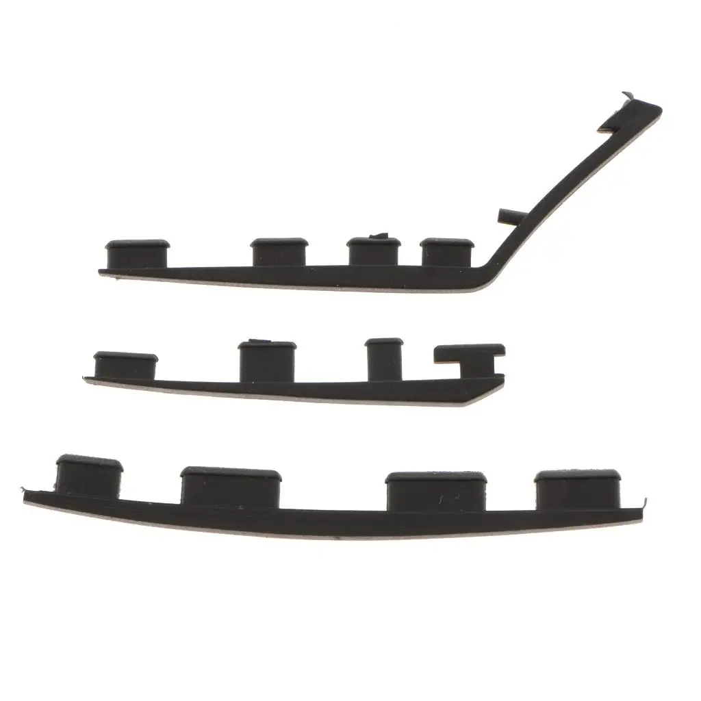 1 Juego de piezas de reparación de pies de goma para 4 consolas de juegos CUH y CUH-1100 solamente (negro)