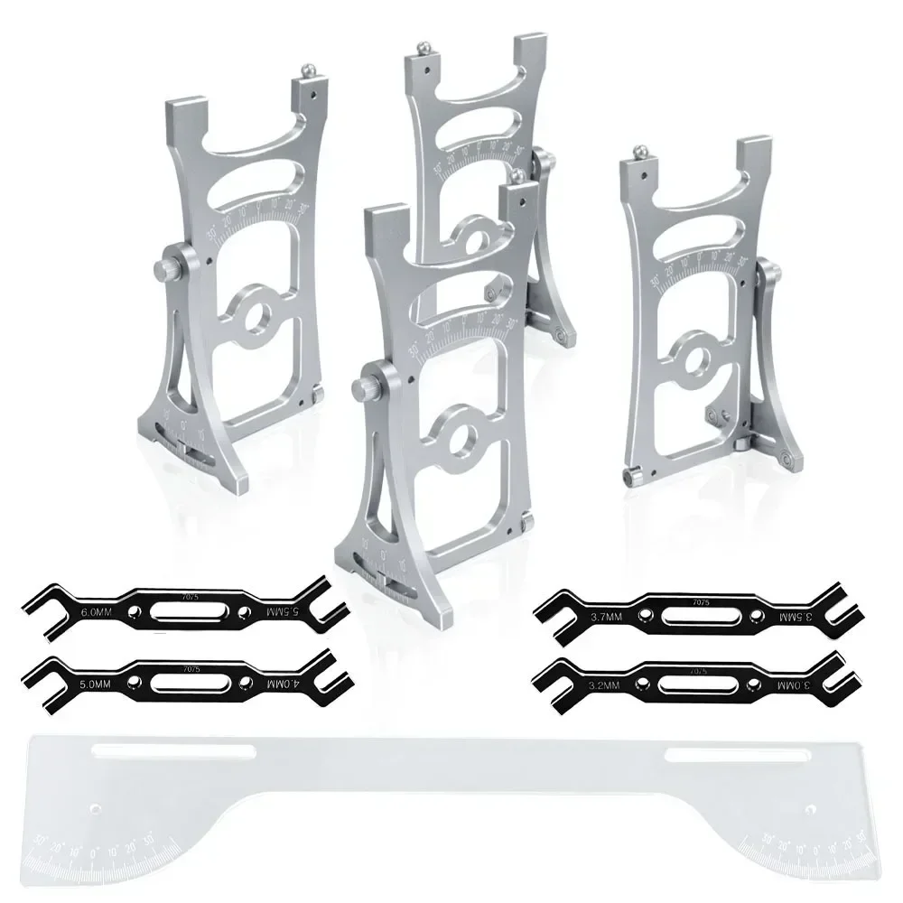 1set 17mm Aanpassingsliniaal Voor trxs 1/8 Rally Korte Vrachtwagen 1/7 Elektrische Off-road Auto