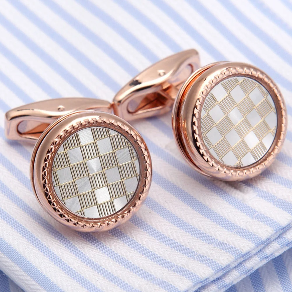 

1Pair Tuxedo Cufflinks Elegant Wedding Attire Meticulously Crafted Sophisticated Design Trendy Color Mens Suit Accessory