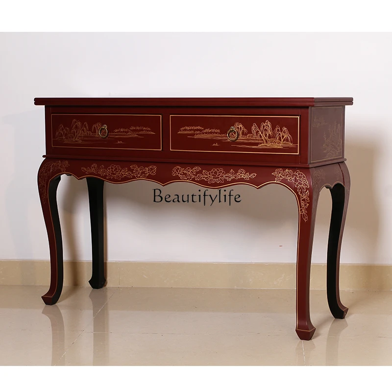 

New Chinese counter hand-painted simple furniture guqin table