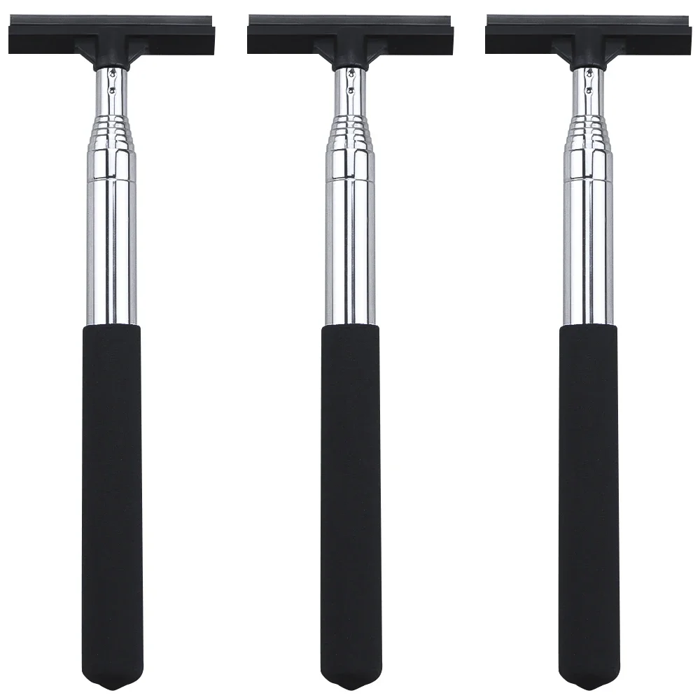 

Telescopic Rearview Mirror Squeegee Retractable Double-side Rod Window Cleaner Squeegee Wiper Brush Glass Cleaning Tool