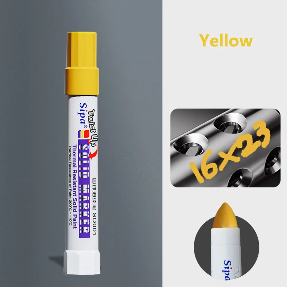 

Solid Paint Pen Oil-based Ink High Temperature Resistant Solid Paint Marker Waterproof Marker Pen