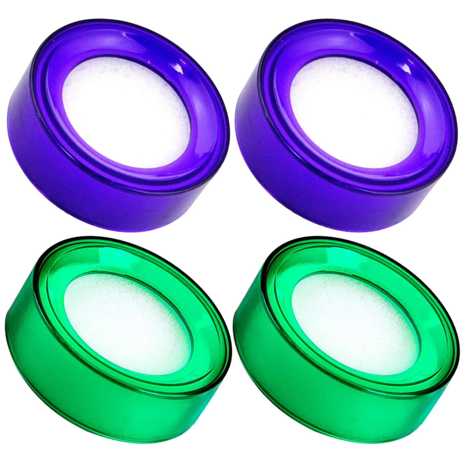 4Pcs Cash Counting Tool Finger Moistener Non-Slip Sponge Cup Fingertip Wetting Pad for Office Document Sorting Cash Register