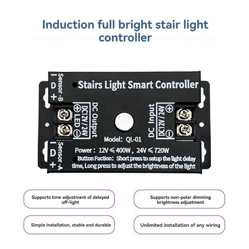 Sensor Full Bright Stair Lights Controller Sensor Light Bar Hallway Step Lights Ladder Walking Stairs Sensor Controller