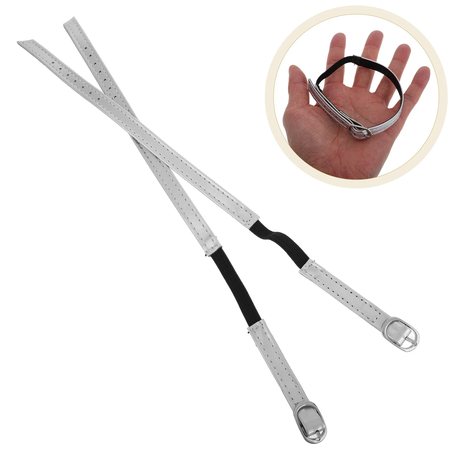 

1Pair Adjustable High Heel Elastic Shoe Straps No Installation Anti-Slip Bands Secure Shoe Accessories Heels Flats