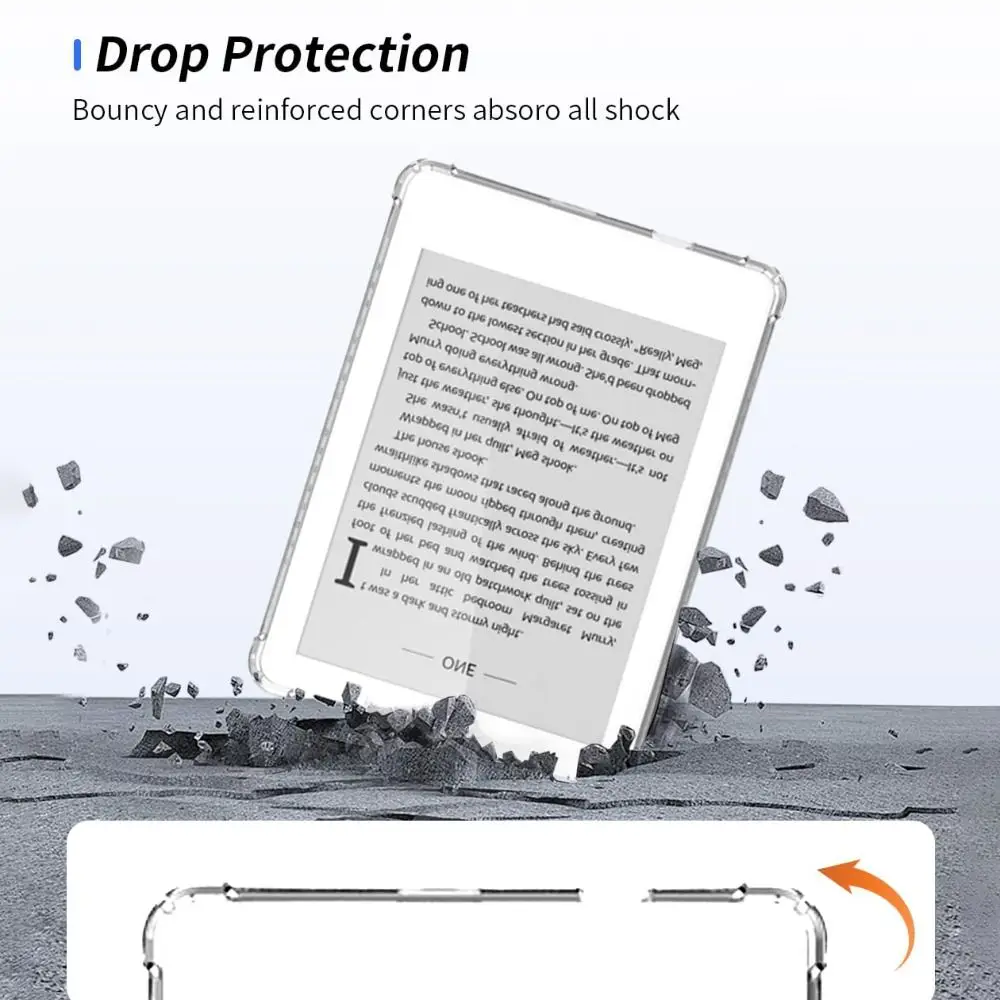 High Quality Shockproof 6 inch E-Reader Case Air Bag Wear Resistant Protective Cover Anti-fall TPU Back Shell for MeeBook M6/M6C