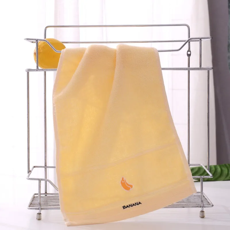

Soft Cotton Embroidered Fruit Themed Hand Towels - Ultra Soft, Absorbent and Quick Drying Face Towel with Design