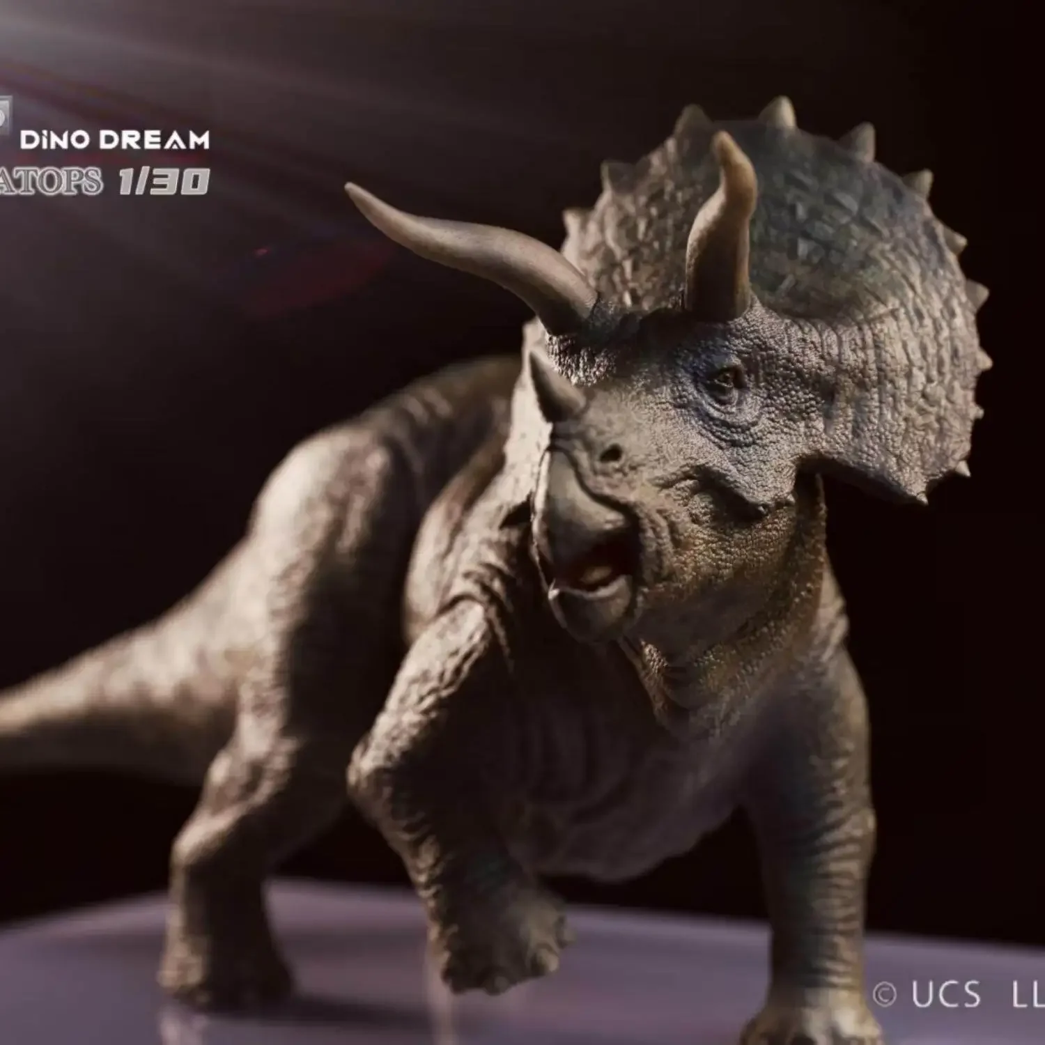 Triceratops Jurassic Dinosaurs Model Resin Figurine 1/30