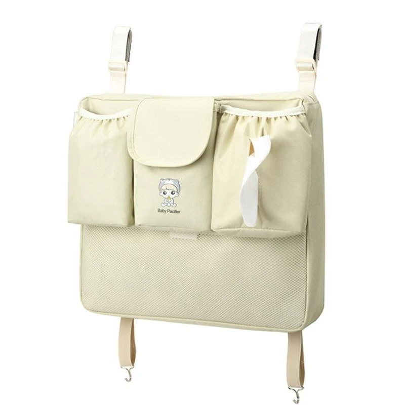 

J15U Baby Strollers Organiser Bag Large Capacity Pram Cart Hanging for Infant