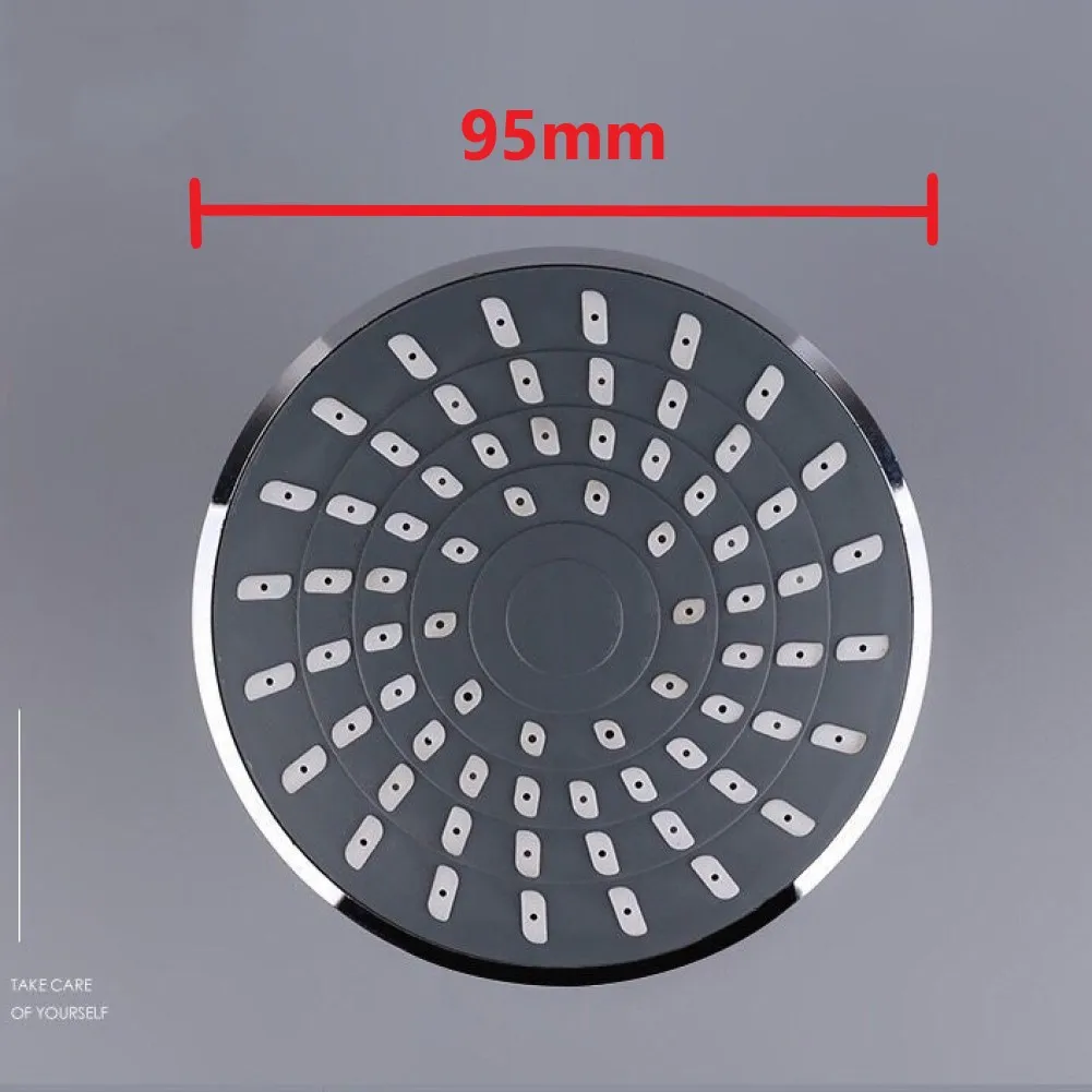 High-pressure Shower Head Sprayer Adjustable Rainfall Wall-Mounted Chrome ABS Plastic Shower Heads Bathroom Fixture Accessories