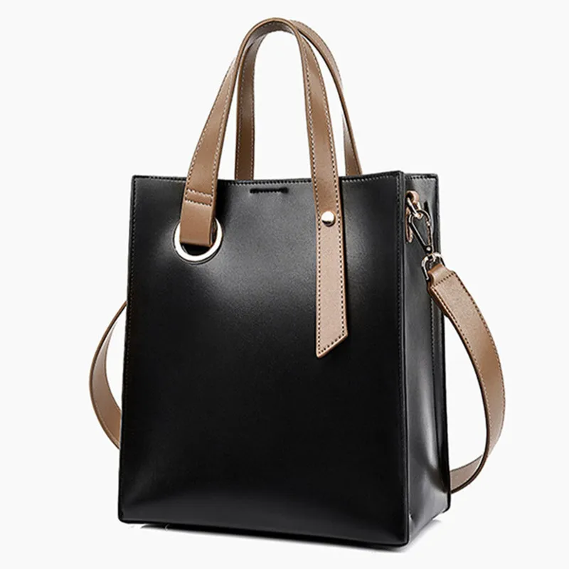 

2025 Luxury Women Large Capasity Leather Handbags Brand Design Top-handle Tote Bag Fashion Crossbody Shoulder Bags Laptop Bag