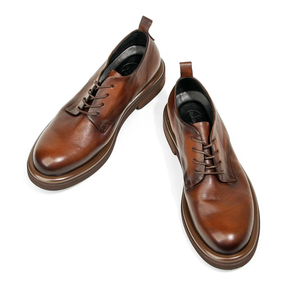 Décolleté stringati giornalieri retrò comfort di lusso in morbida pelle Scarpe sociali da matrimonio da uomo Scarpe formali da uomo fatte a mano di alta qualità maschile DE