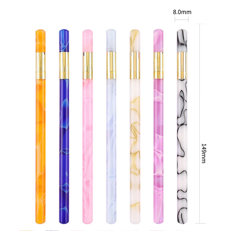 Replaceable Pen Durable Non Damaging No Ink Infinite Writing Sketching Stationery Acrylic Smoke Stick  Pencil