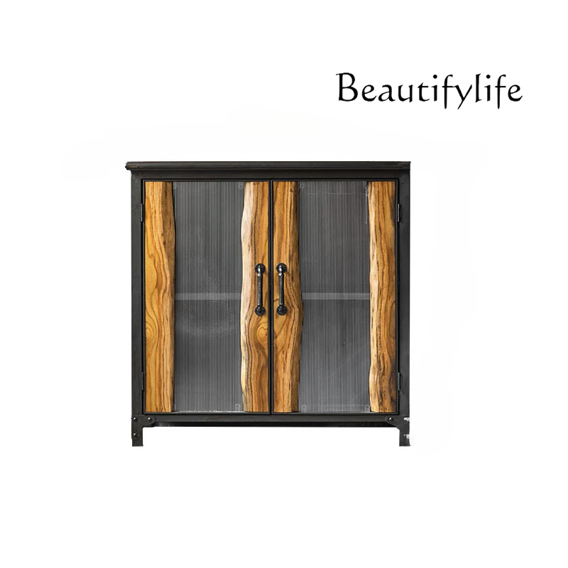 European and American Solid Wood Drawer Floor Storage Sideboard Cabinet Integrated Wall Locker Restaurant B & B