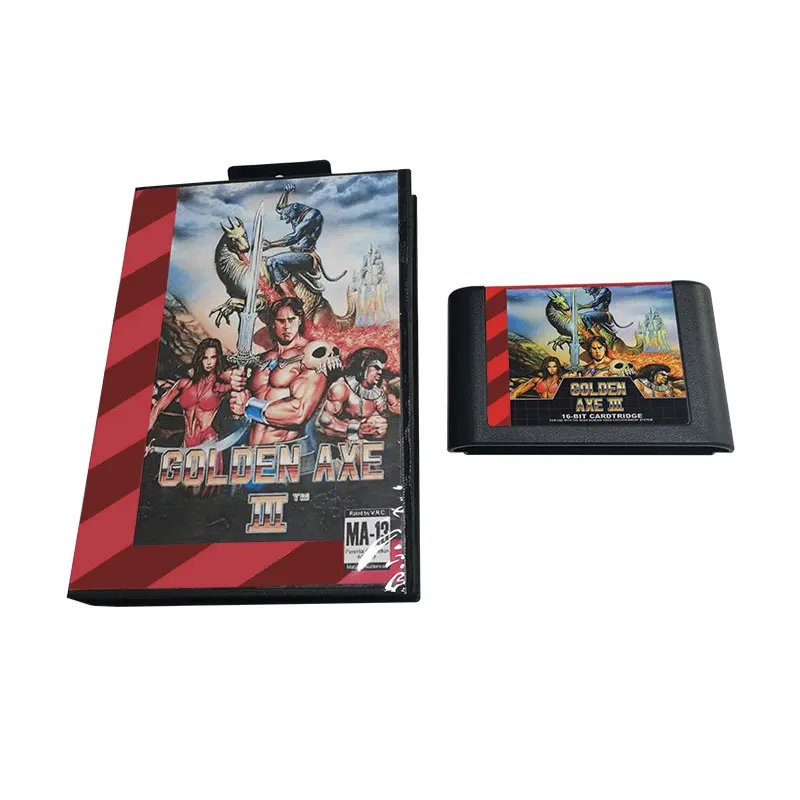 Golden Axe 3  Video Game Card for Sega Megadrive Genesis Game Cartridge