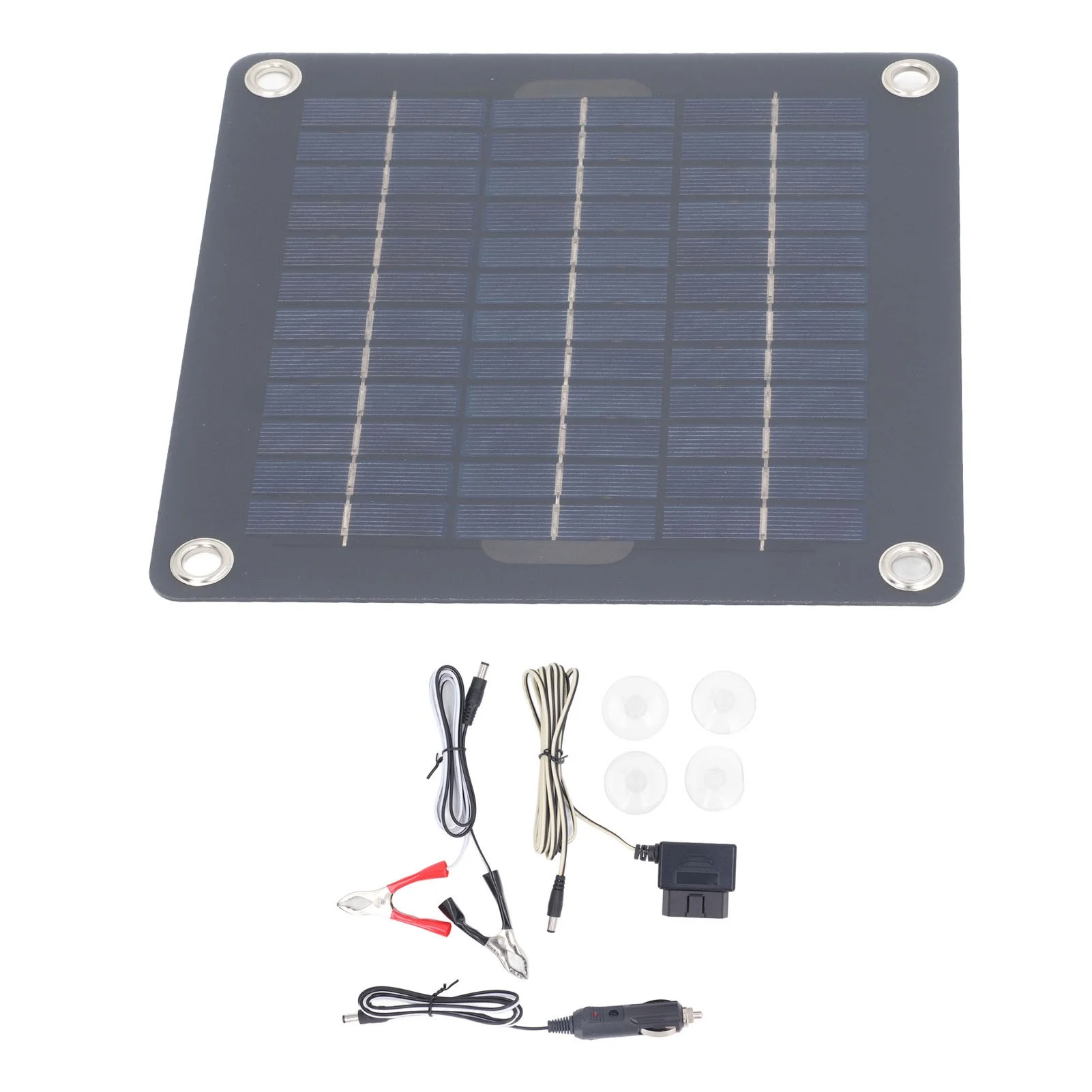 Solar Battery Charger Kit 12V 18V Output 20W Monocrystalline Battery Maintainer for RV Car Boat