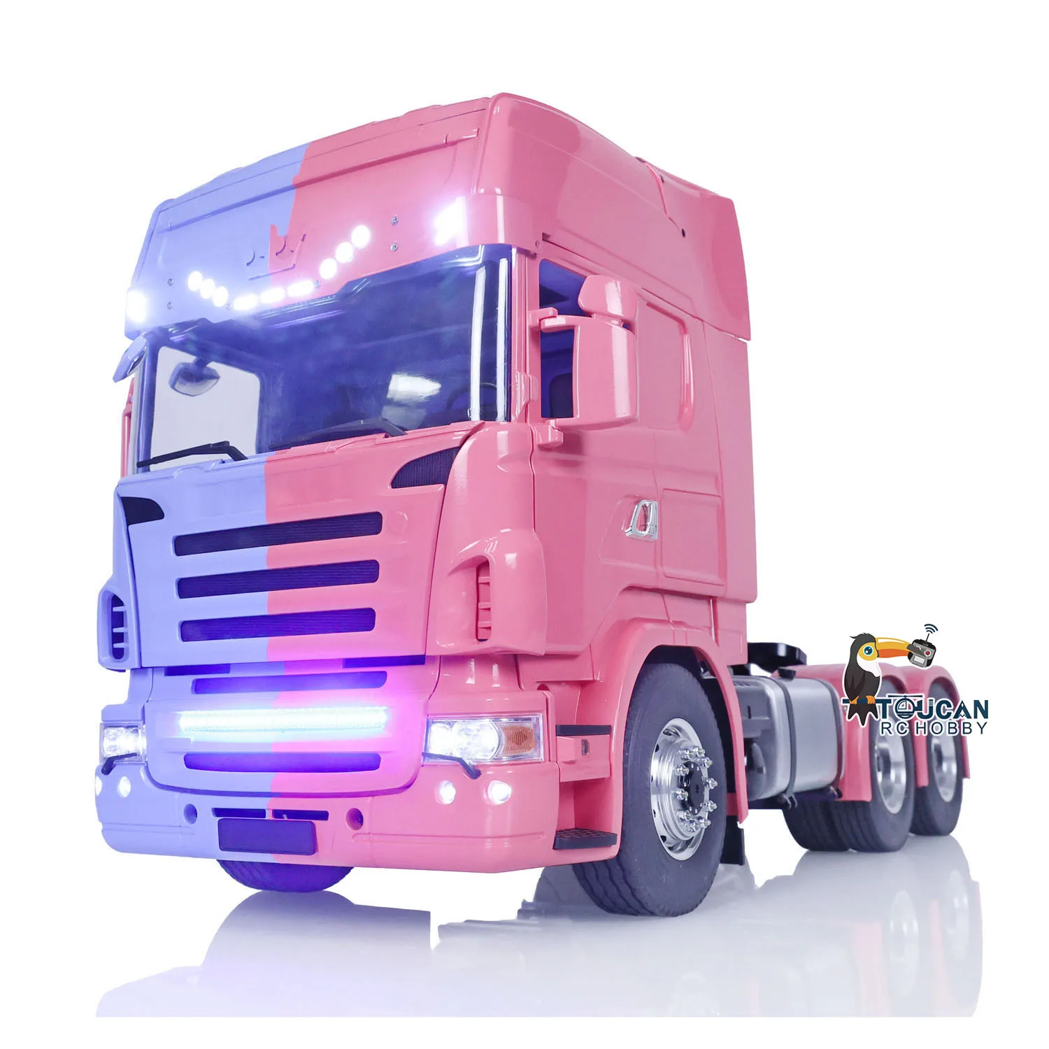 In Stock LESU RC Tractor Truck Metal Chassis 6X6 1/14 Radio Control Car Toucan RC Hobby DIY Vehicle Model Sound Light RC Toys