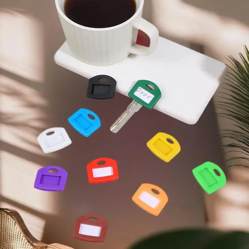 Soft Silicone Key Cover Sleeves Color Coding Key Identifier Tags Flexible Key Protectors Lightweight Key Management Accessories