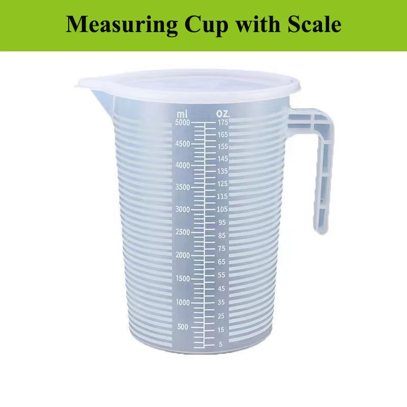 Food-Grade Measuring Cup With Scale Large Plastic Jug for Milk Tea Shop Heat Resistant Kitchen Measuring Tools 〔QTG329〕